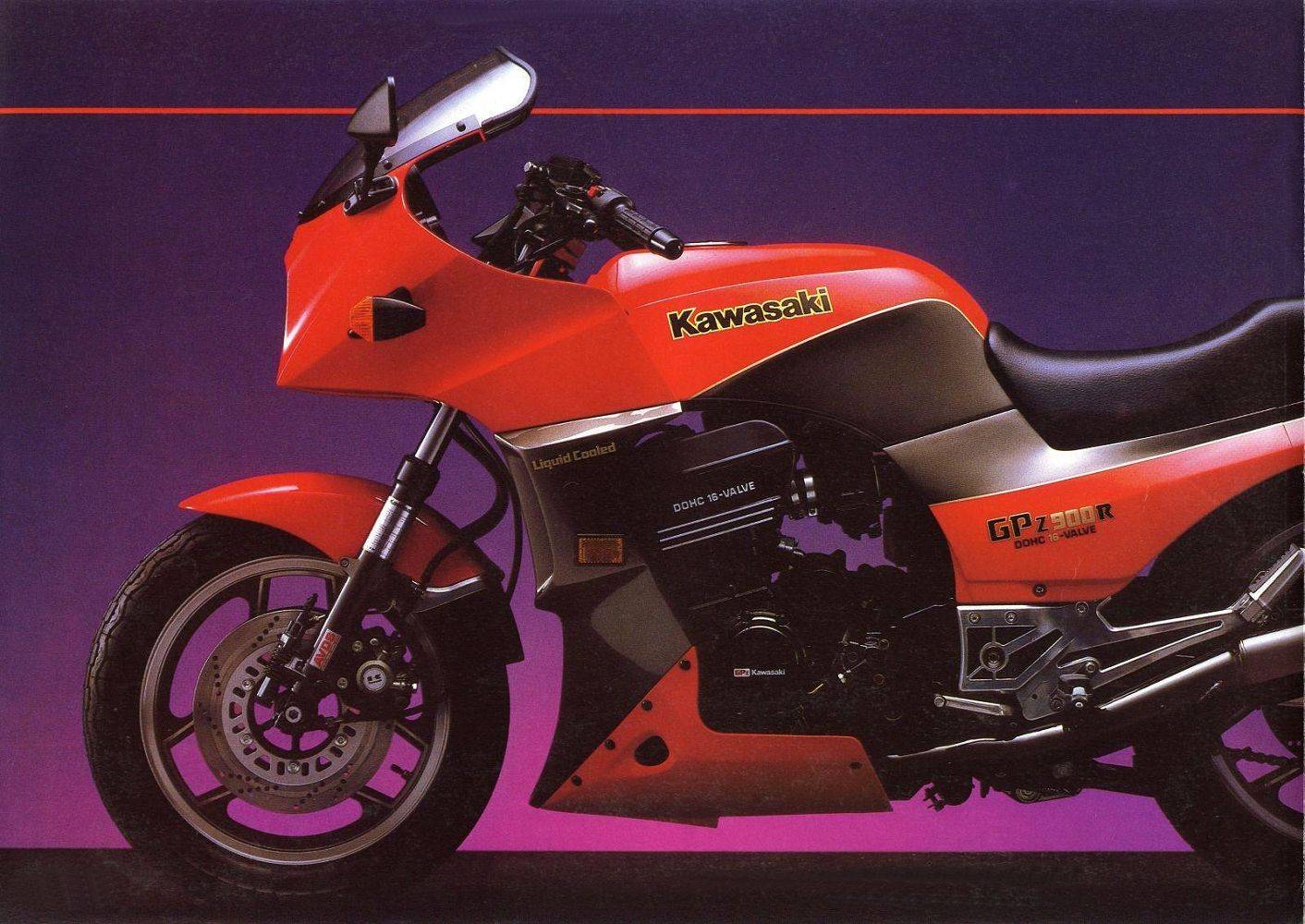Информация по мотоциклу kawasaki gpz900r (gpz 900, zx900a, ninja 900)