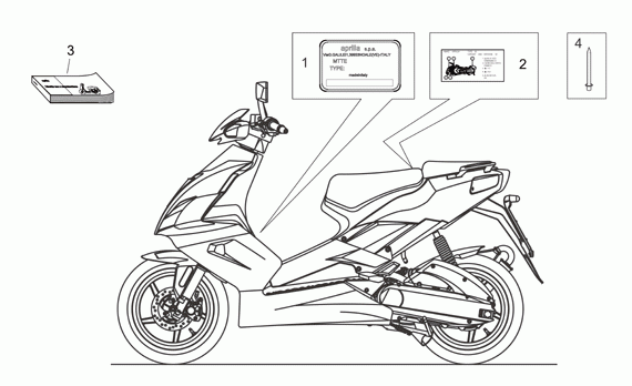 Aprilia scarabeo 500 abs- схема для ремонта и обслуживания - скутеры обслуживание и ремонт