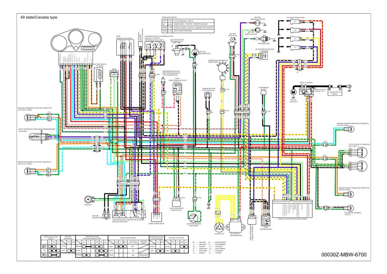 Схема зарядки мотоцикла хонда