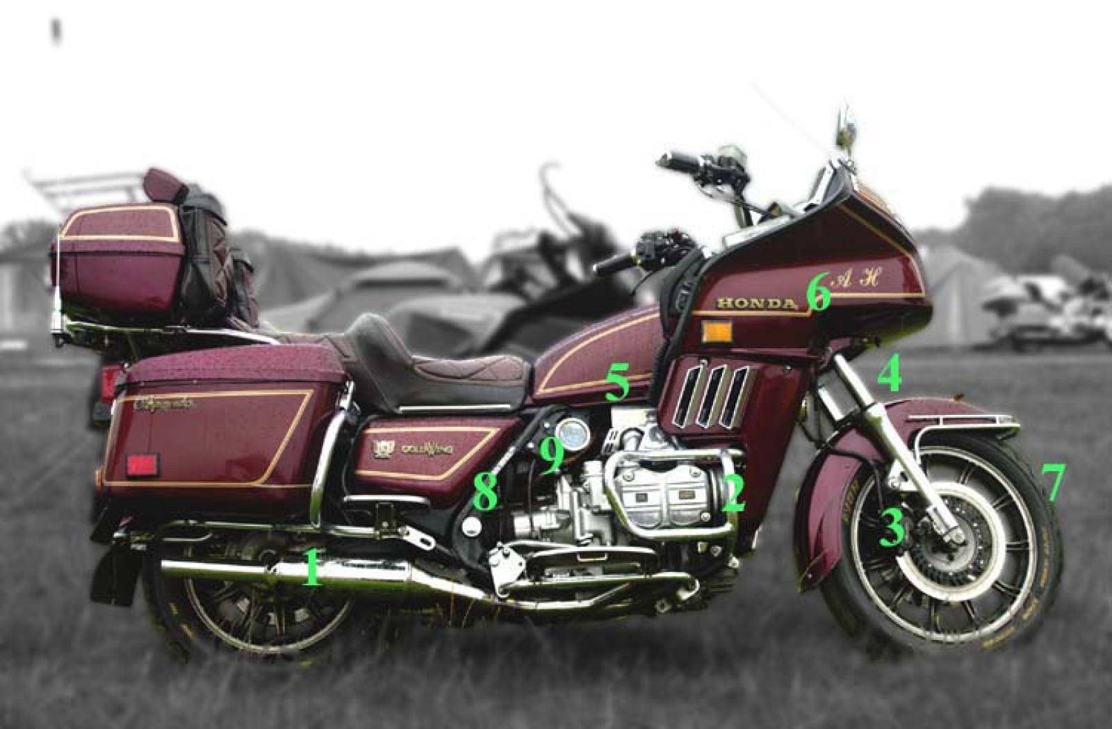 Обзор мотоцикла honda gl 1200 gold wing (interstate, deluxe, aspencade, limited edition)
