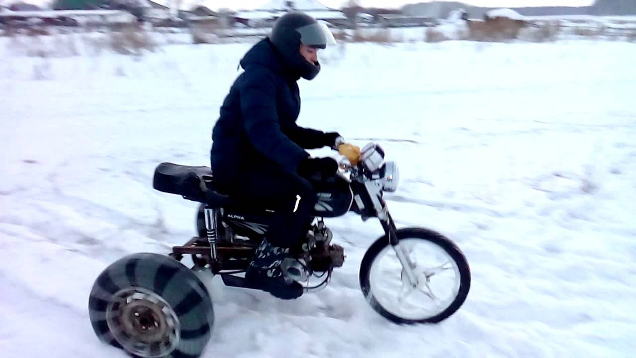 Снегоход из мотоцикла своими руками: подробное описание постройки