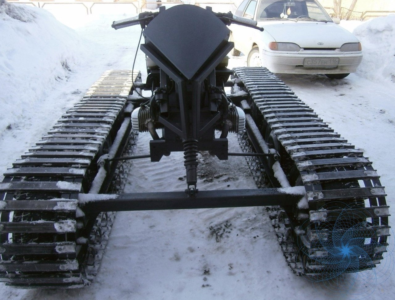 Снегоход из мотоцикла урал на гусеницах. самодельные снегоходы из мотоцикла — проще чем кажется