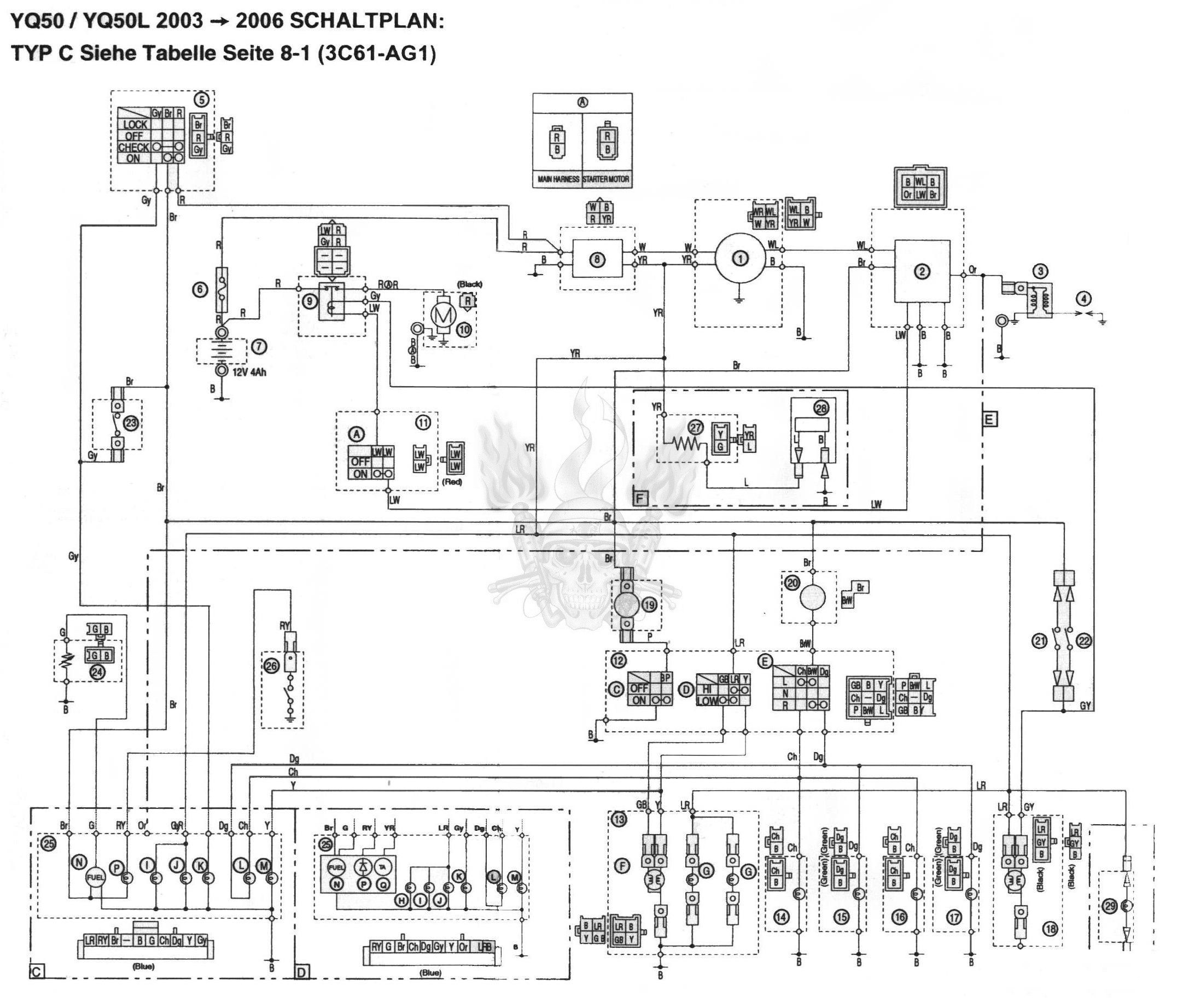 Инструкция по ремонту электрооборудования Yamaha Aerox 2003 и выше годов выпуска