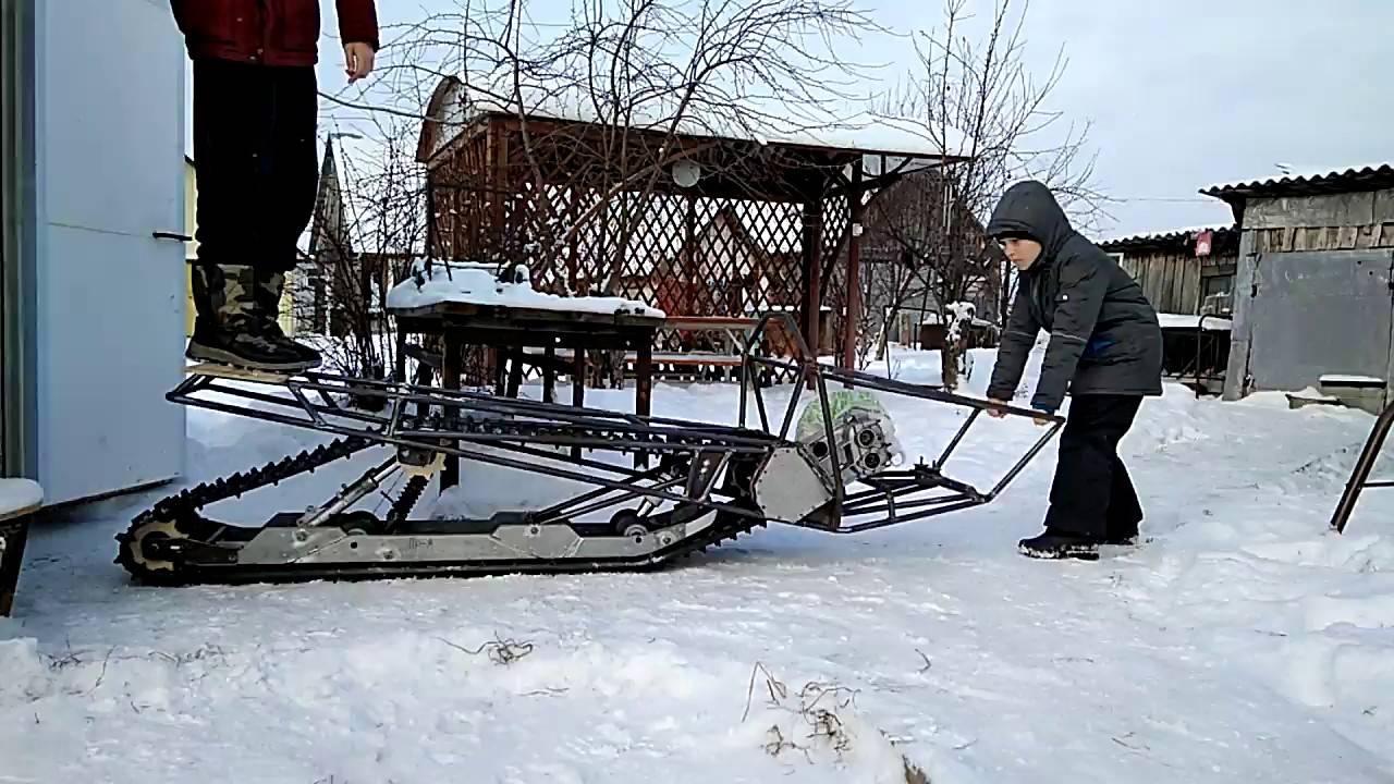 Самодельный снегоход: постройка недорогой конструкции своими руками