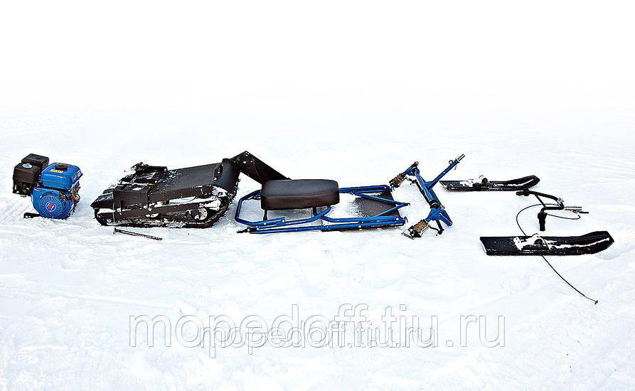Снегоход хаски разборный мототрансформер с двигателем 7 л.с.