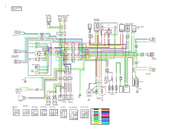 Схема электрооборудования Honda Lead