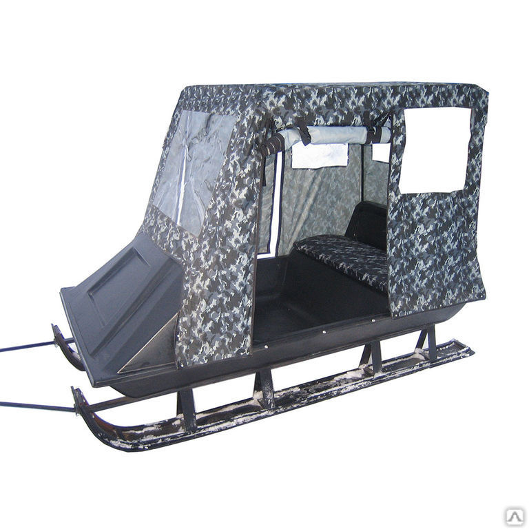 Сани-волокуши - универсальное средство для перевозки грузов на снегоходах