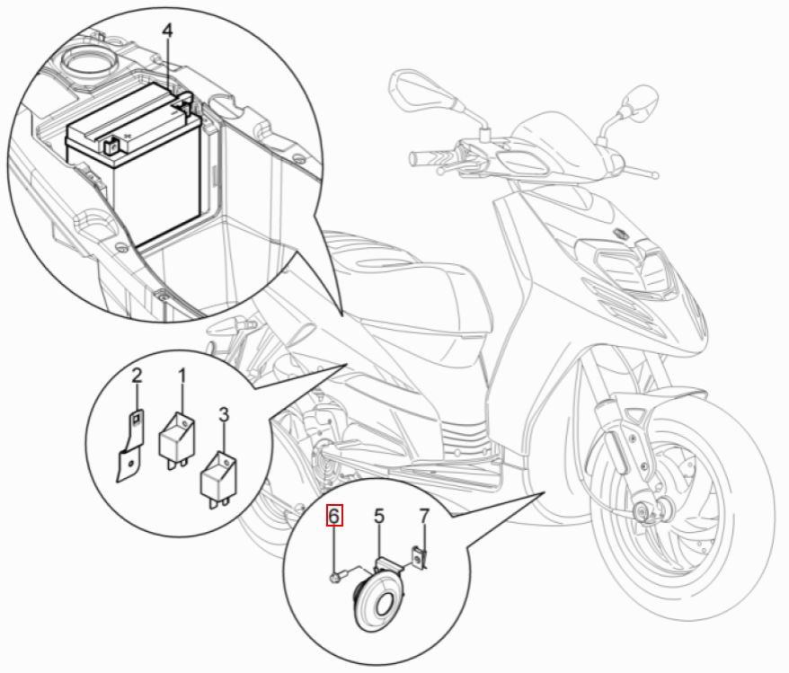 Схема электрическая скутера piaggio zip