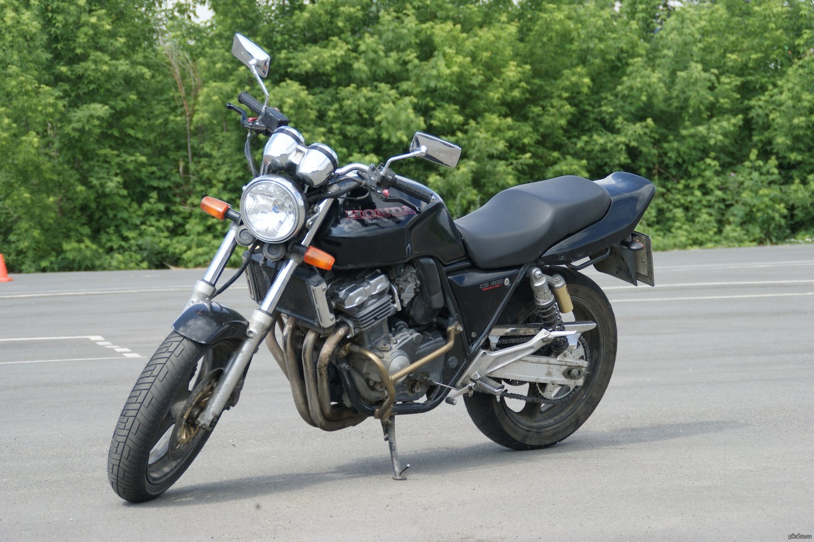 Обзор мотоцикла honda cb400f (2013) .