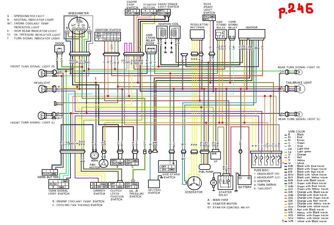 Схема электропроводки honda dio af 18, 27, 28 – scooter garage г.херсон